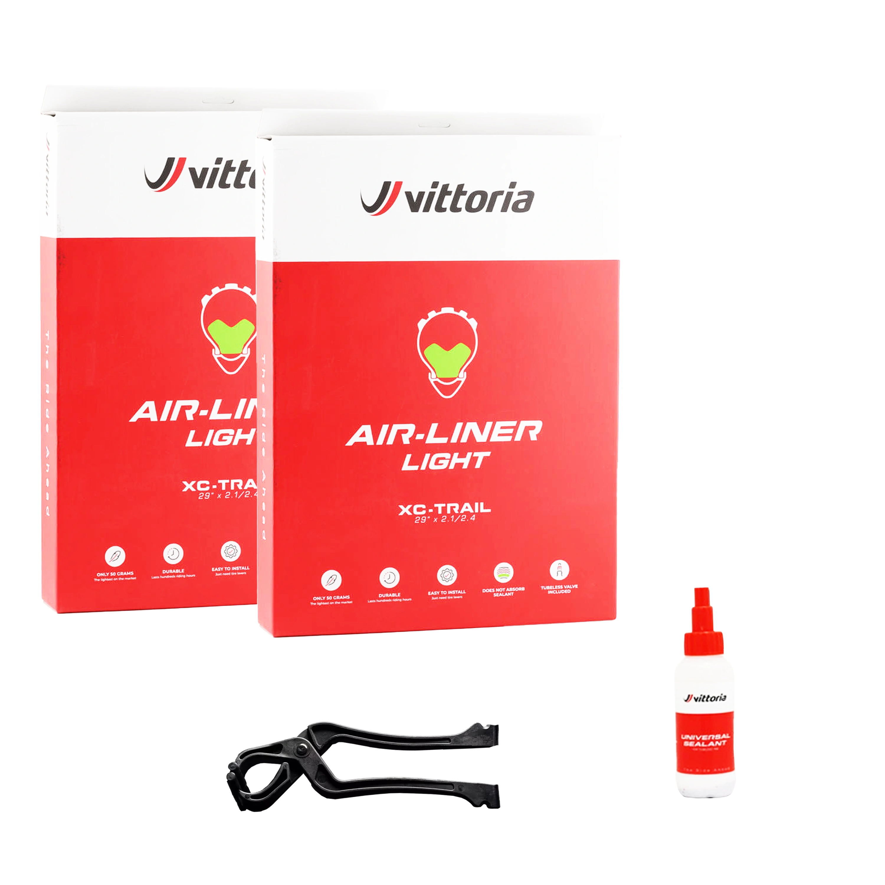2 Air-Liner Light XC + Sigillante + Kit di Attrezzi Air-Liner